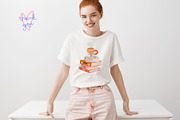 Fall School Girl: Cozy Study Clipart, an Object Graphic by Ruslana Lubenets (Thumbnail 13 of 13)