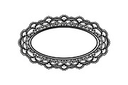 Vintage Lace Oval Frame Bundle, an Illustration by yasushie (Thumbnail 20 of 30)