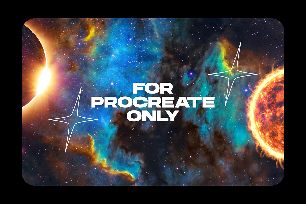 Procreate Galaxy Brushes, a Brush Add-On by Nurmiftah (Photo 7 of 10)