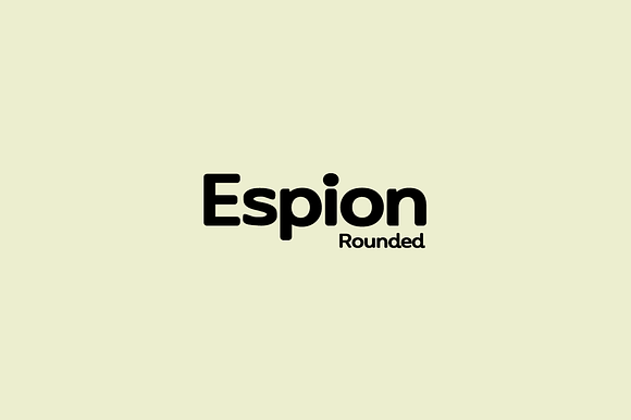 ESPION Rounded - Modern Typeface preview 6