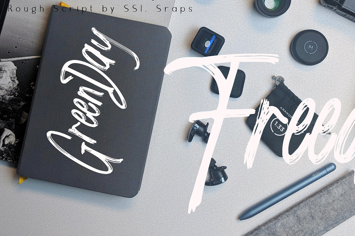 Bravest rough script font, a Script Font by SSI.Scraps (Photo 2 of 11)