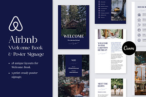 Airbnb Welcome Book & Signs Template