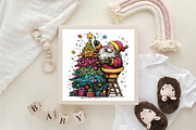Santa Christmas Clipart, an Illustration by CraftArtStudio (Thumbnail 6 of 6)