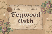 Feywood Oath - Antique Typeface, a Handwritten Font by HipFonts (Thumbnail 2 of 9)