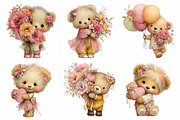 Mother’s Day Teddy Bear Clipart, an Illustration by Daily.Designs (Thumbnail 4 of 8)