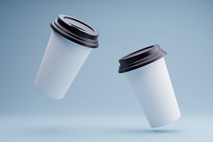 10 Bundle 3D Render Coffee Cup