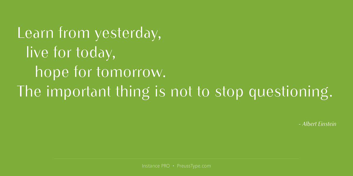 Instance PRO, a Sans Serif Font by preussTYPE (Photo 5 of 9)