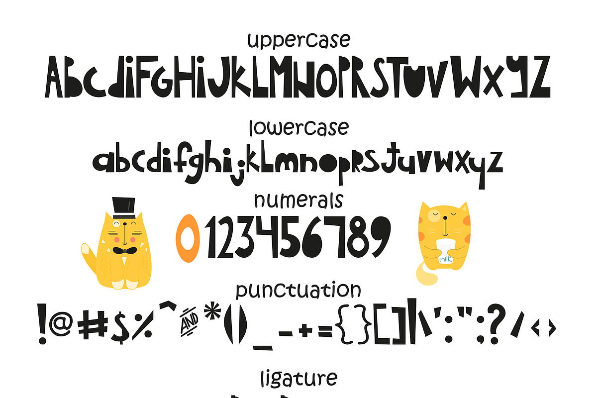 Nursery Art Kids Font "Iulka" preview 2