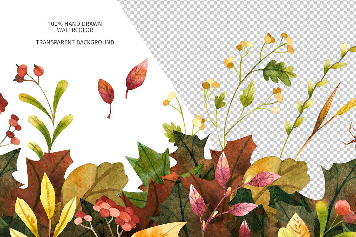 Autumn leaves. Fall clipart, an Object Graphic by Valin Malin (Photo 4 of 5)