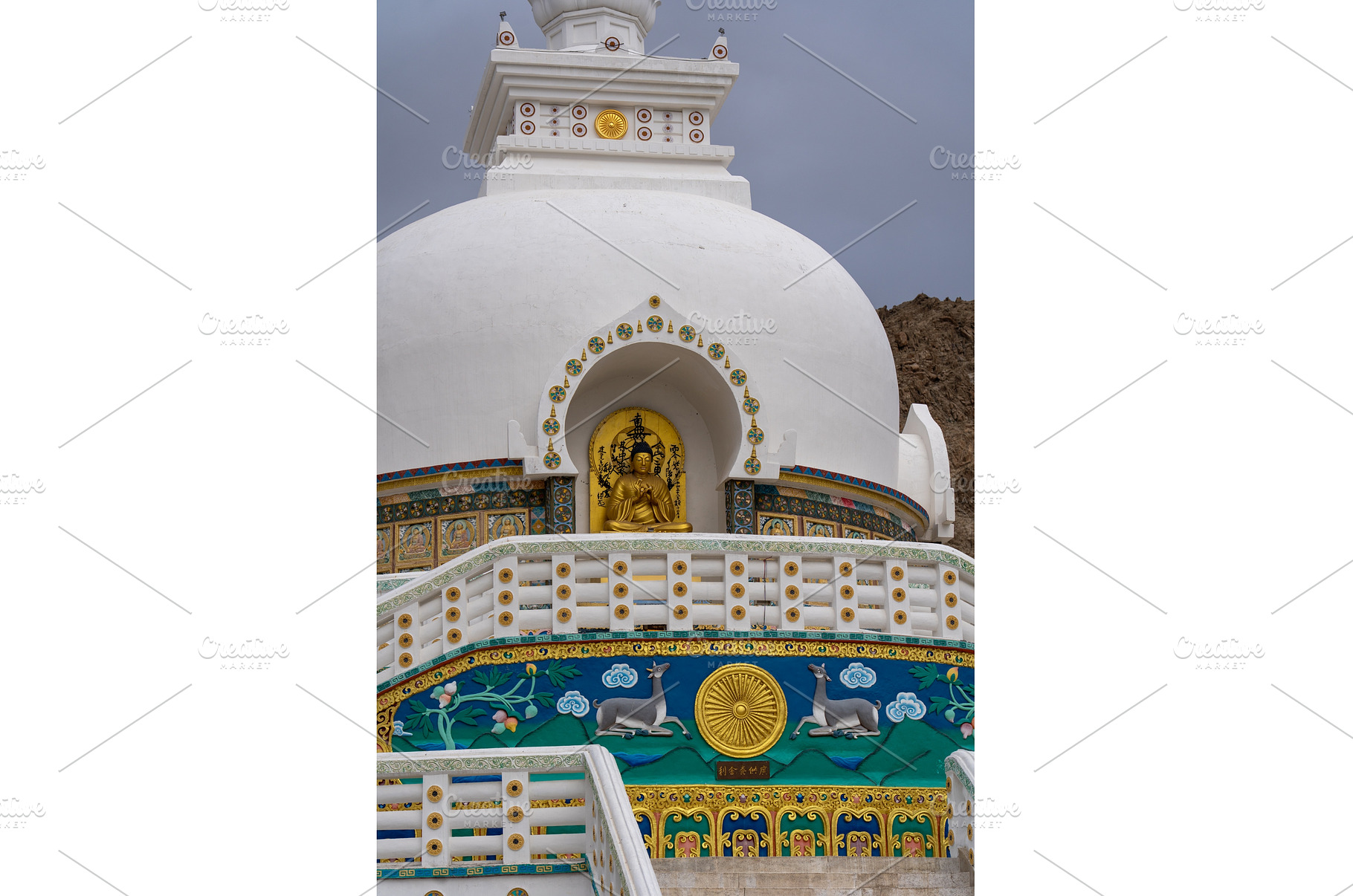 Shanti Stupa in Leh, Ladakh, an Architecture Photo by oliverfoerstner