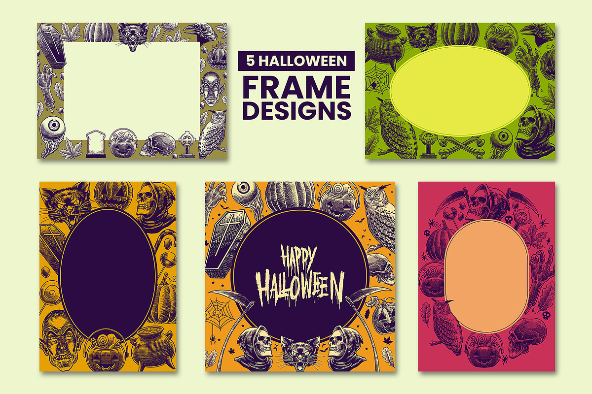 Vintage Halloween Hand Drawn set, an Object Graphic by bazzier_graphik (Photo 6 of 10)