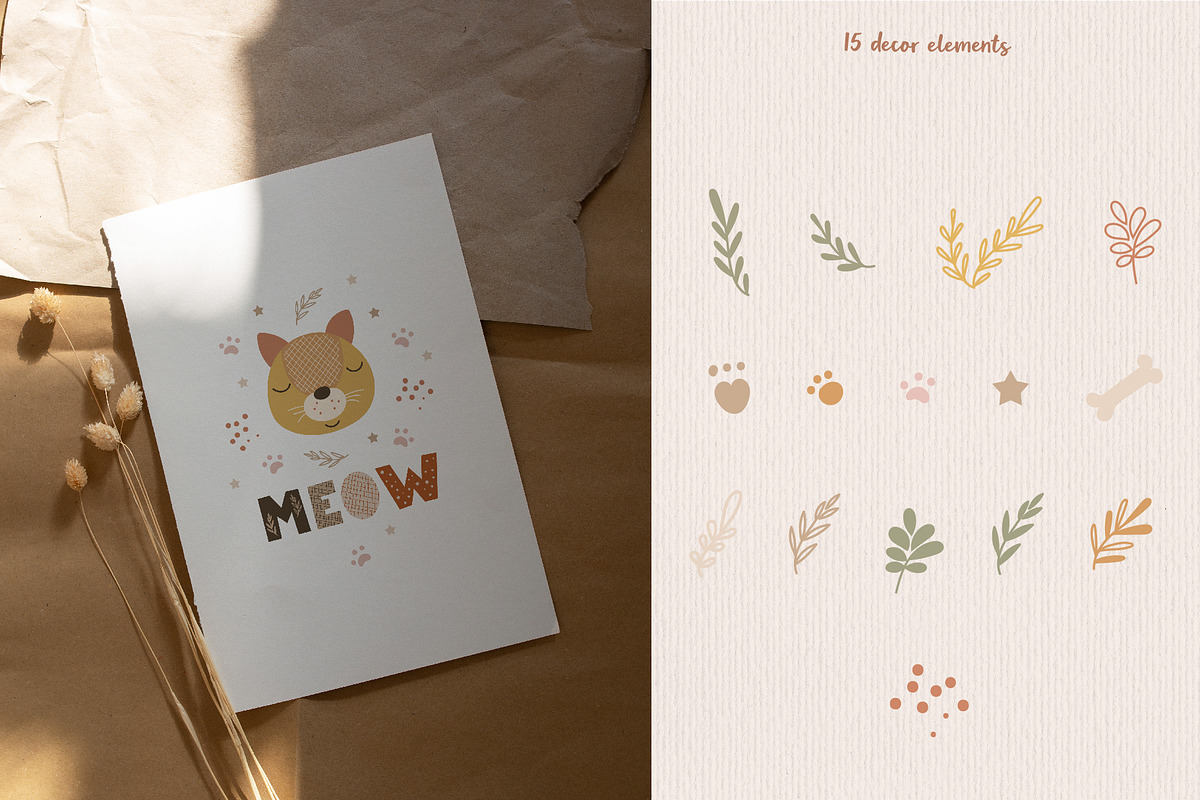 Animal Faces and Boho Rainbow Bundle, an Animal Illustration by DearLetters (Photo 4 of 14)