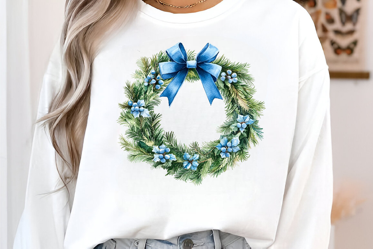 Cozy Blue Christmas Winter Clipart, an Illustration by SinaCreation (Photo 4 of 7)
