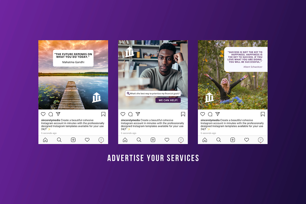 15 Finance Social Media Templates, a Social Media Template by Sincerely Media (Photo 4 of 9)
