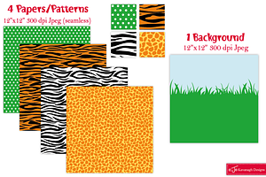 Jungle Animals Clipart -C15