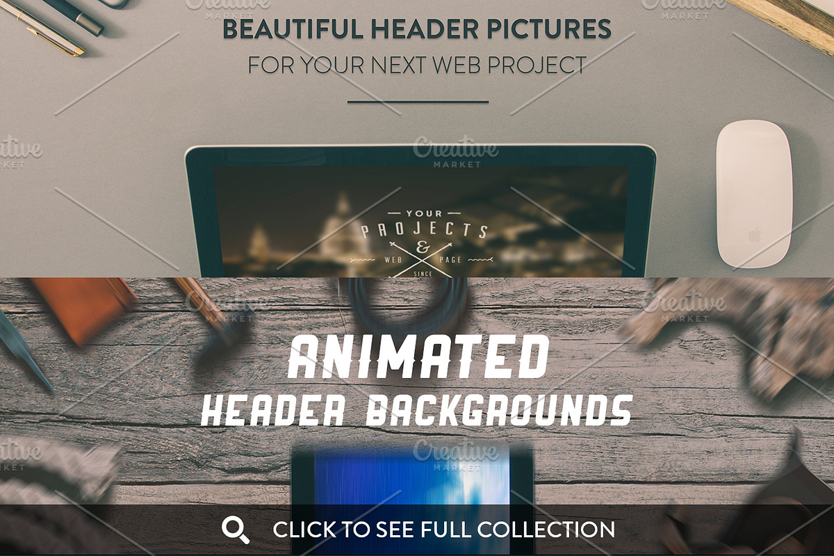 MEGA BUNDLE - 87 Hero/Header images, an iPad Mockup by Madebyvadim (Photo 5 of 5)