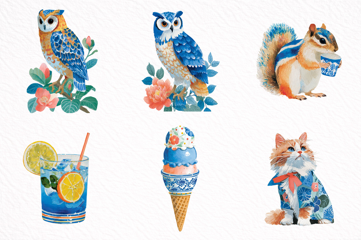 Pastel Summer Clipart Bundle, an Illustration by DreamArtGraphic (Photo 3 of 8)