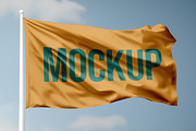 Flag Mockup, a Merchandise Mockup by dpi (Thumbnail 2 of 6)