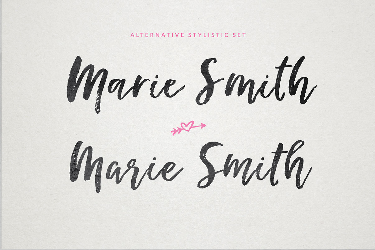 Happy Letters Brush Script font preview 7