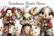 Farmhouse Easter Decor Clipart, an Illustration by Craft Nest (Thumbnail 1 of 11)