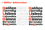 JT Olifer | 40 Fonts Family, a Sans Serif Font by Jolicia Type (Thumbnail 9 of 13)