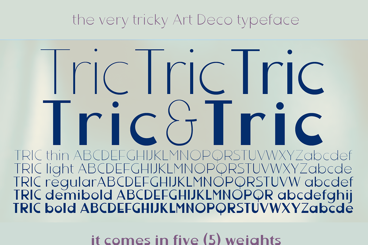 Tric font preview 2