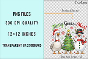 Funny Merry Christmas Png Goose Png, an Illustration by SinaCreation (Thumbnail 7 of 7)