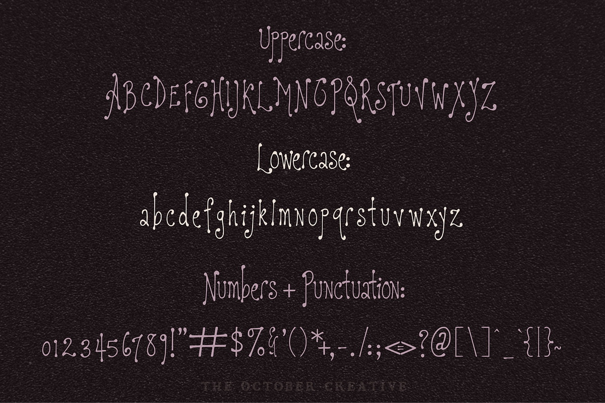 Plumdrunk Slender Display Font, a Handwritten Font by The October Creative (Photo 2 of 8)
