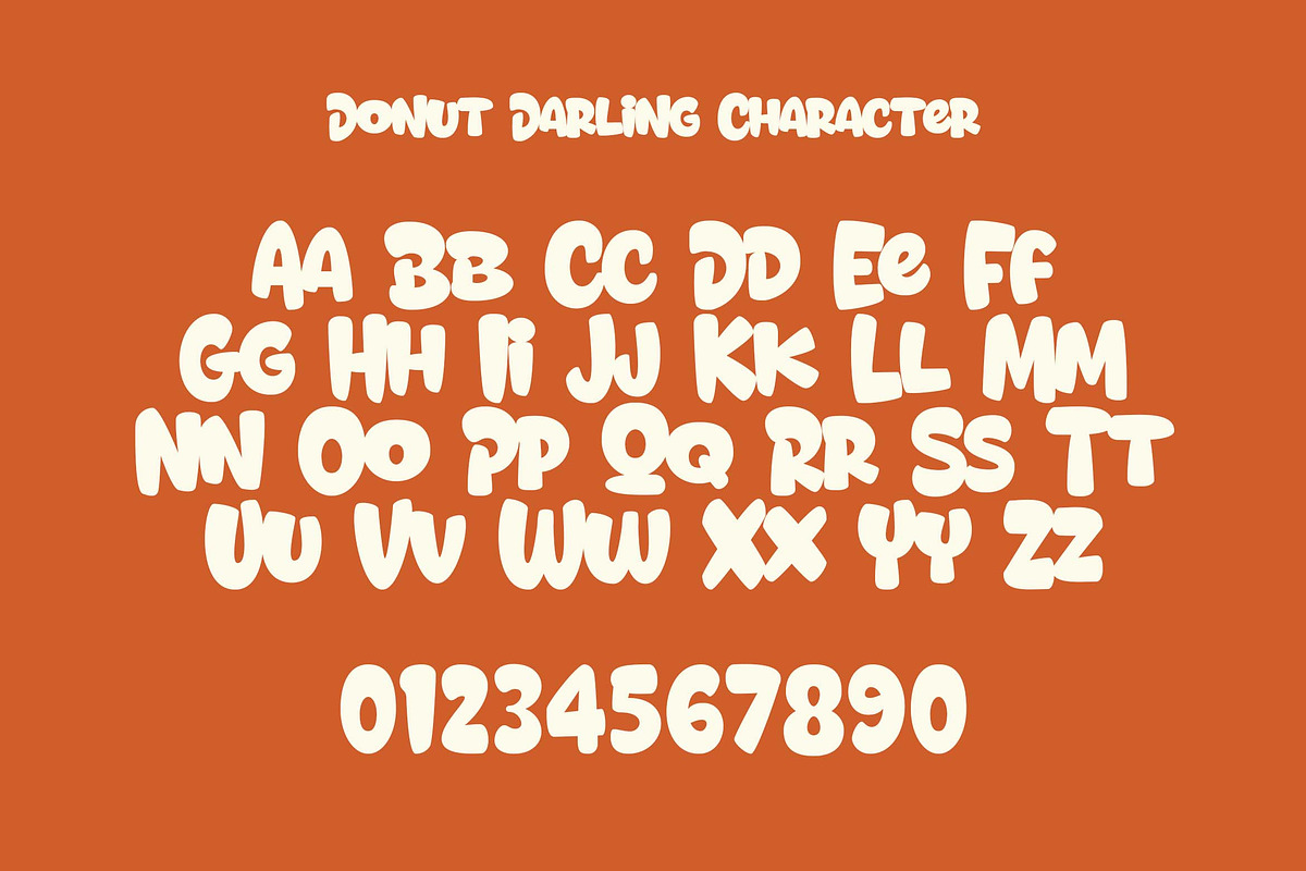 Donut Darling a Playful Display Font, a Sans Serif Font by Blankids Studio (Photo 10 of 12)