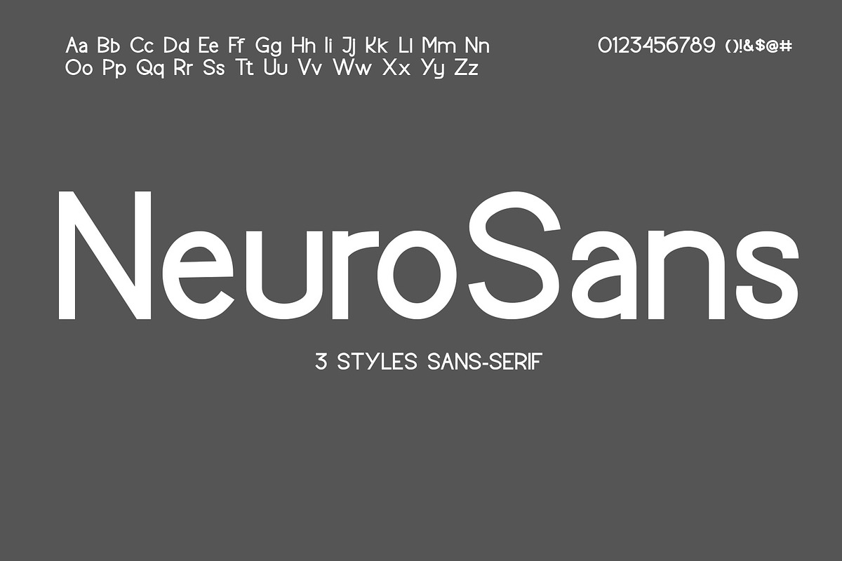 NeuroSans - Sans Serif Family Font, a Sans Serif Font by Yuby Creative (Photo 1 of 6)