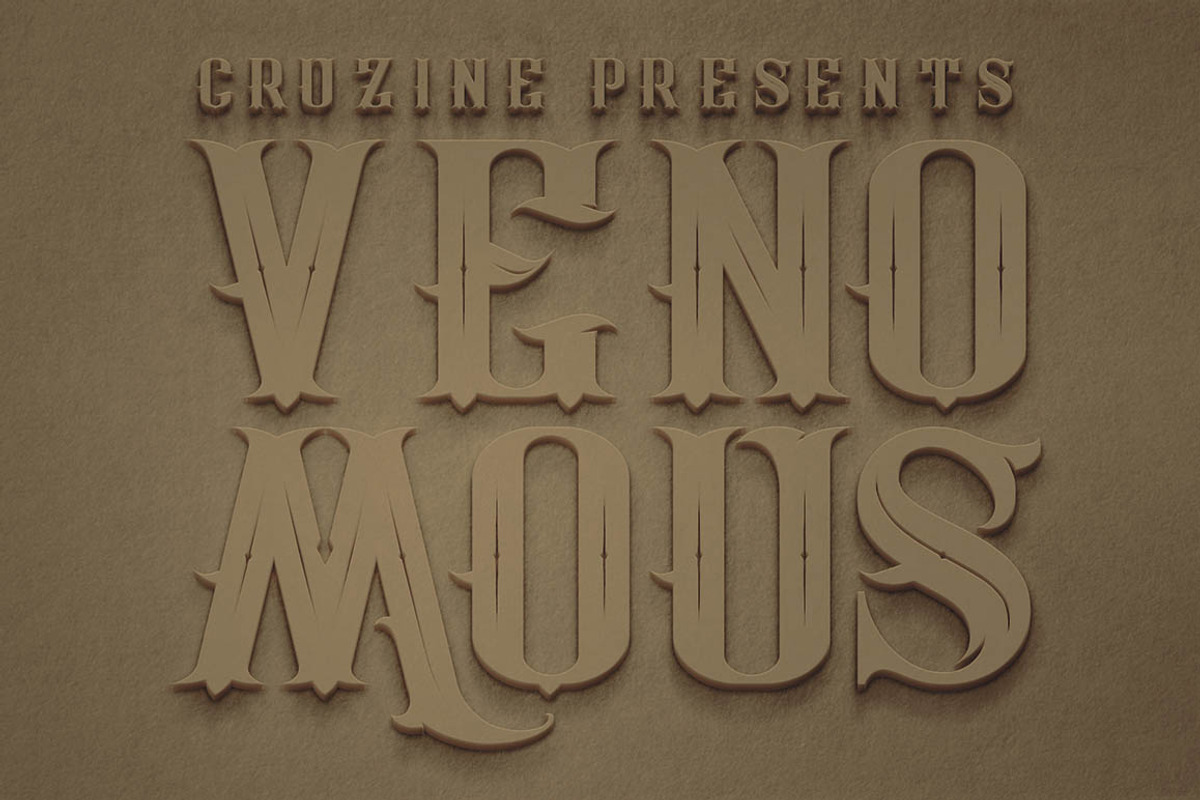 Venomous Typeface preview 5