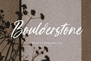 Boulderstone Modern Calligraphy Font, a Script Font by Letterative Studio (Thumbnail 1 of 7)