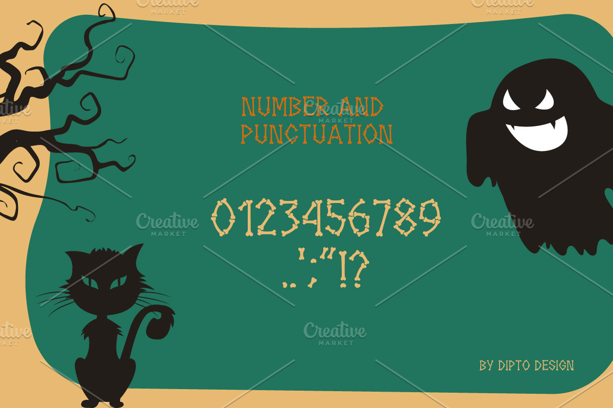Hallowebons - Spooky typeface, a Sans Serif Font by Dipto design (Photo 3 of 6)