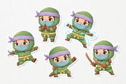 Kawaii Ninja Kid Cute Character, a Person Illustration by Gohsantosa (Thumbnail 4 of 4)