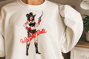 Retro Pin-Up Cowgirl Clipart Bundle, a Graphic by GlitterCraft (Thumbnail 41 of 61)