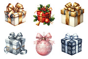 Christmas present clipart bundle, an Illustration by SinaCreation (Thumbnail 3 of 7)