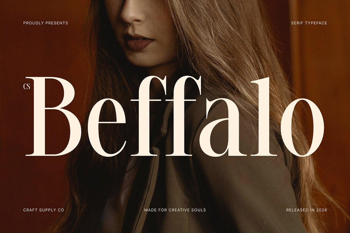 CS Beffalo – Elegant Serif Font, a Serif Font by Craft Supply Co. (Photo 1 of 8)