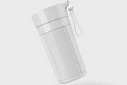 Minimal Water Bottle Mock With Strap, a Product Mockup by graphypix (Thumbnail 4 of 4)