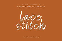 Lacestitch | A Embroidery Font