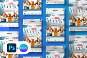 Youth Week Church Flyer Portrait, a Social Media Template by Vintage Impressions (Thumbnail 4 of 6)