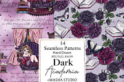 Dark Academia Seamless Paper Pack, a Pattern Graphic by Masha  Studio (Thumbnail 2 of 8)