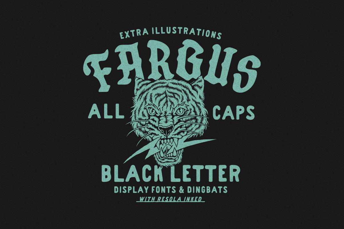 Fargus - Font Pack & Extras!, a Blackletter Font by IronbirdCreative (Photo 4 of 12)