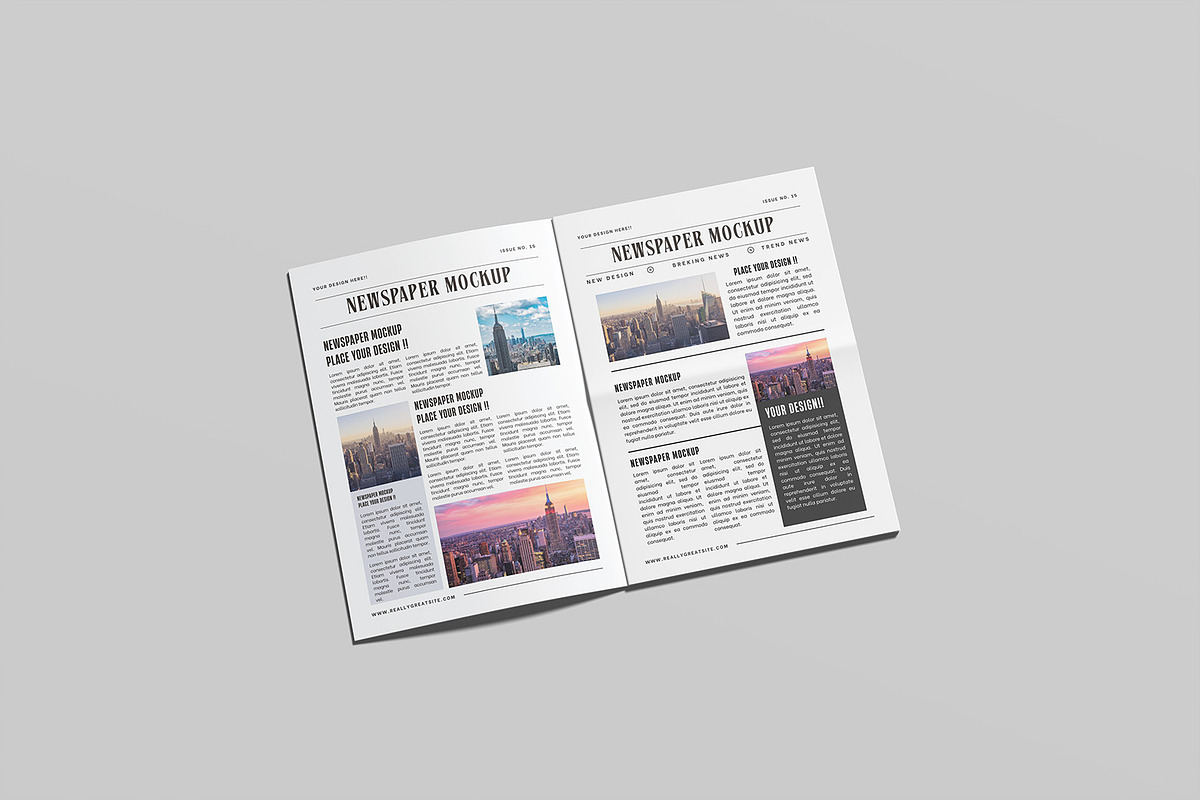 Newspaper Mockup, an Advertising Mockup by graphicsecond (Photo 5 of 6)