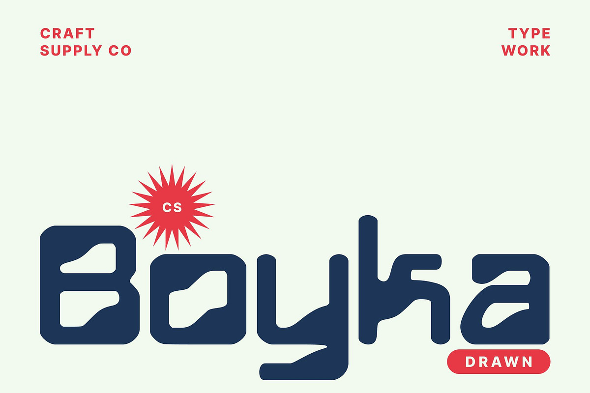 CS Boyka Drawn, a Sans Serif Font by Craft Supply Co. (Photo 1 of 8)