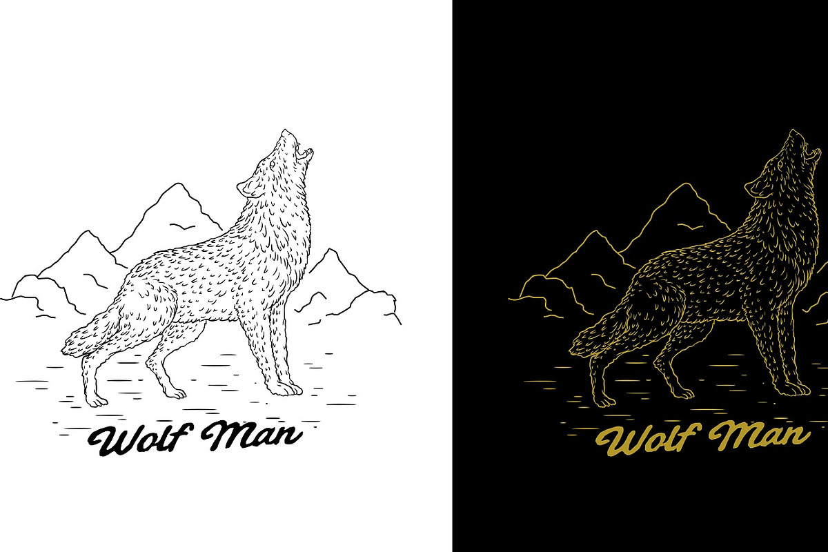 (LION,TIGER,DEER,RABBIT,WOLF) VECTOR, an Illustration by Ben studio (Photo 3 of 6)