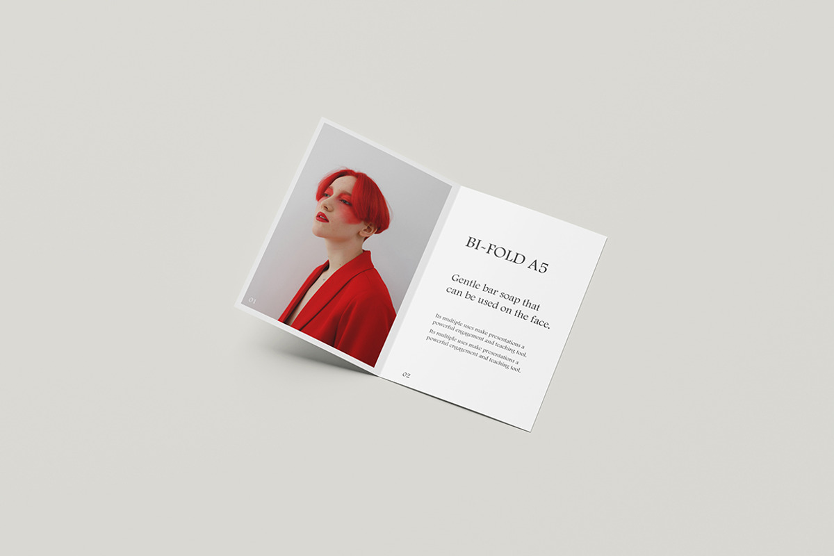 A5 Bi-fold Mockup, a Books & Magazine Mockup by mahhyud (Photo 5 of 5)