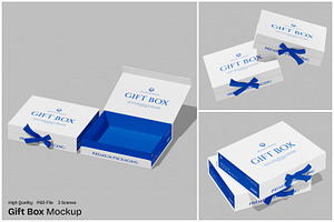 Gift Box Mockup, a Packaging Mockup by Unerispace