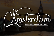 Amsterdam | Script Font, a Handwritten Font by Scratchones (Thumbnail 1 of 9)