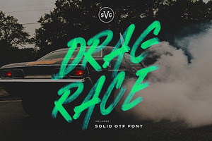 Drag Race - SVG Marker Font, a Font by Surplus Type Co