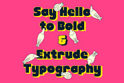 Heilo - Playful Vintage Extrude, a Sans Serif Font by Fateh.Lab (Thumbnail 2 of 17)